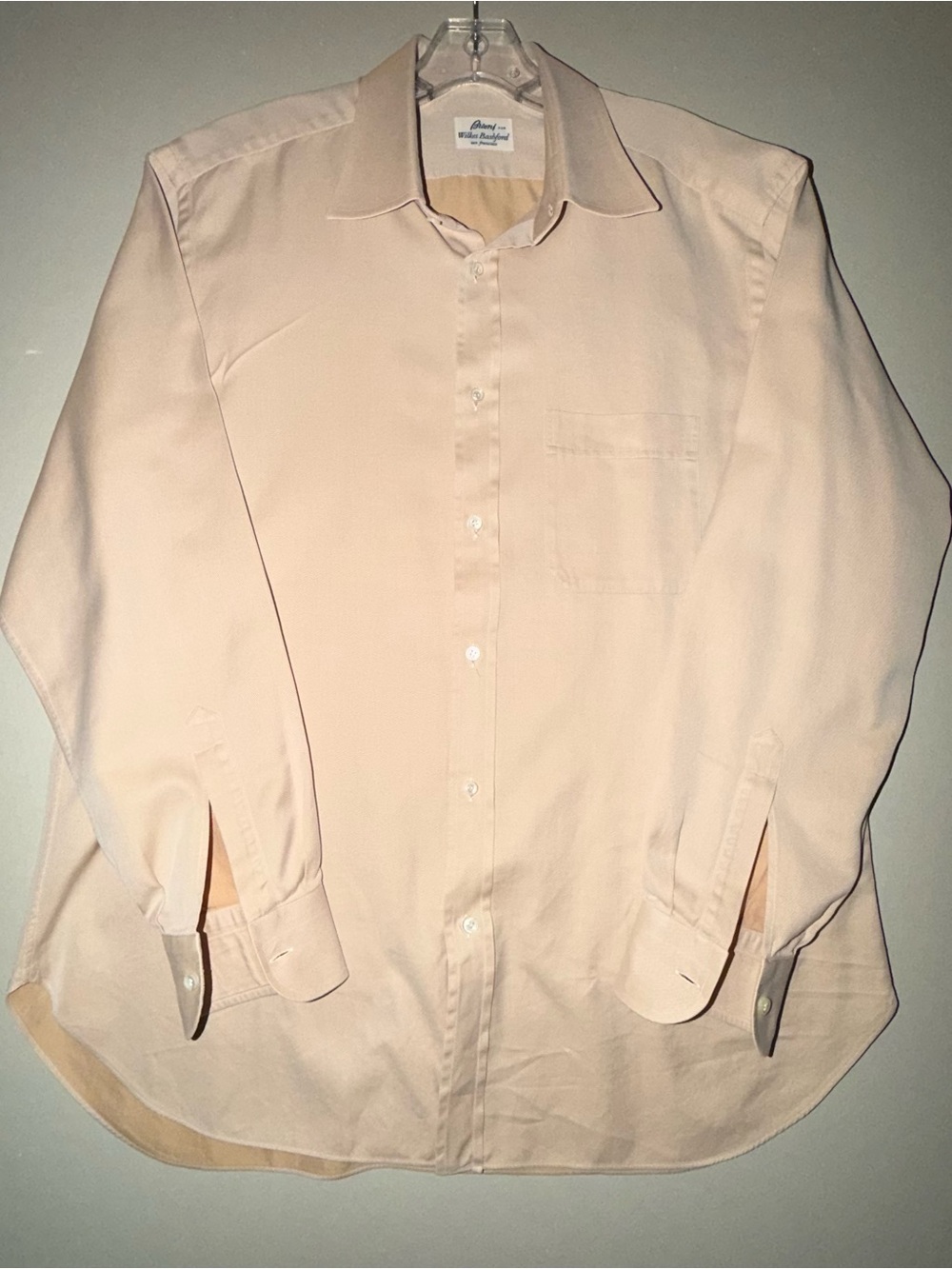 Title 399:
Brioni Wilkes Bashford Beige Cotton Dress Shirt 42 Italy